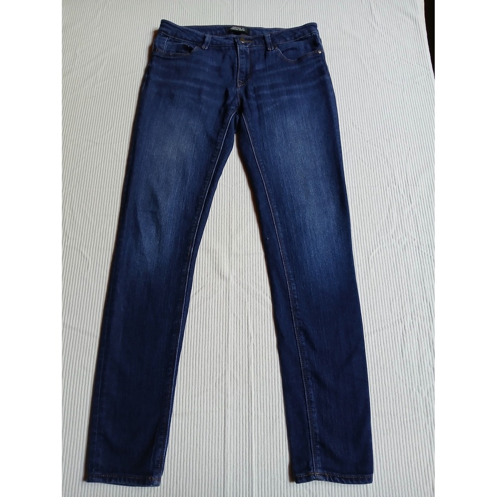 Forever 21 Premium Denim Skinny Jeans Dark Wash Blue Stretch Size 27
